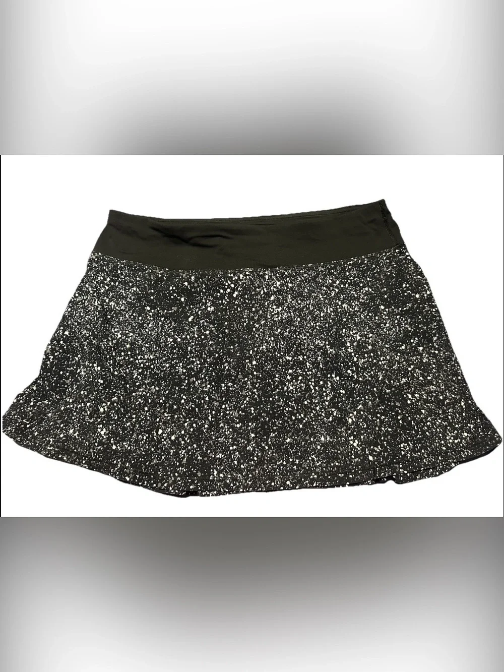 Lululemon Circuit Breaker Skort Tall Size 8 Black White Tennis Running